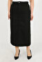 Plus Size Tight Skirt - Black - 3