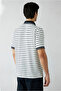 Striped Regular Fit Buttoned Polo Collar T-Shirt - 5
