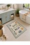 Eta Written and Thematic Modern Woven Base Decorative Carpet Eta4139 - 2