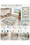 Eta Written and Thematic Modern Woven Base Decorative Carpet Eta4139 - 4