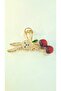 Rabbit Figured Stoned Metal Clasp Buckle 11 cm - Stylish and Durable - 4