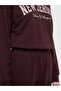 Burgundy Soft Touch Women's Jogger Sweatpants - 3