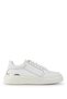 Men's Genuine Leather White Met Sneakers & Sports Shoes