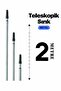 2 Meter Pole | |   Telescopic Extendable Metal Handle Telescopic Extendable Metal Pole Handle 2-Meter Paint Roller and Cleaning Tool Handle Durable Metal Body Adjustable Extendable Handle Extension Rod - 2