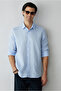 Long Sleeve Regular Fit 100% Linen Sports Shirt - 7
