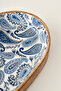Paisley Mango Presentation Plate Blue (25X13 cm) - 5