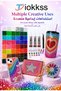 40 Colors Rhinestone DIY Craft Kit, Assorted Flatback Rhinestones with 3 Adhesive Tubes, Tweezers & Wax Picker Pencil, Bedazzling Crystal Gems Set for Phone Case, Clothes, Shoes, Bags - 3
