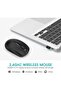 ماوس لاسلكي 1000 نقطة لكل انش للكمبيوتر واللابتوب وويندوز والمكتب يتضمن دونجل USB لاسلكي (اسود) - 2