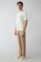 Regular Fit Standard Cut Jogger Pants with Elastic Waist, Drawstring, Stripes, and Side Pockets - 2