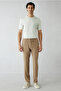 Regular Fit Standard Cut Jogger Pants with Elastic Waist, Drawstring, Stripes, and Side Pockets