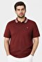 Jeans Men Classic Fit Embroidered Logo Short Sleeve Polo Shirt, Dark Rust