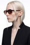 Lucky Brown Grey Mirror Sunglasses - 2