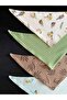 Patterned Baby Drool Bib with Double Snaps Interlock Combed Cotton and Combed Cotton Baby Bib - 6