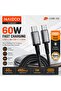 60W USB Type-C to USB Type-C Fast Charging Cable, Nylon Braided with 480Mbps Data Transfer, 10000+ Bends Durability, Safety Protection, Efficient Data Sync & Intelligent Voltage Control - 2