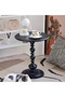 Round Coffee Table, Metal Small End Table, Matte Accent Coffee Drink Table, Modern Nightstand for Living Room, Bedroom, Office, Black - 4