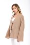 Women's Mink Oversize Linen Kimono & Tie-Detail Bat Sleeve Comfortable Fit - 6