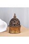 Premium Arabic Calligraphy Bakhoor Burner Champagne – Decorative Oud & Incense Holder with Brass Bowl – Traditional Charcoal Mabkhara for Home, Office & Majlis – Elegant Gift Idea