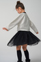 Bow Detailed Ruffled Blouse and Black Tutu Skirt Set - 6