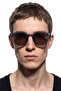 Ravendor Matt Blue Brown Men's Sunglasses