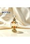 15ml Attar Oud Perfume Oil Bottle, Frosted Glass with Floral Metal Accents & Crystal Stopper. Luxurious Middle Eastern Gift for Women, Home Fragrance & Special Occasions. - 4