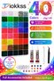 40‑Color 32000Pcs Flatback Rhinestone Bedazzling Kit, with 3×10ml B7000 Glue, Tweezers & Wax Picker Pencil. Multicolor resin gems for phone cases, tumblers, shoes, clothes & diamond art. - 2