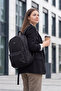 Black Backpack with Mesh Side Bottle Compartment for High School, University, School, Work and Daily Use - 3