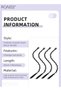 4PCS Synthetic Hair Braids Ponytail Extension with Hair Pearl Ponytail Boxing Wig Natural Soft Synthetic Clip in Braided Hair Extension Twisted for Women Daily Wear Black - 3