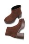 Alya Gioia Women's Heeled Boots 0012301 Brown Suede - 2