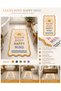 Eta Written and Thematic Modern Woven Base Decorative Carpet Eta4146 - 4