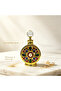 Retro Arabian Style Rhinestone Perfume Bottle, Luxury Crystal Stopper Empty Essential Oil Vial, Elegant Metal Decorative Fragrance Holder for Attar, Oud and Vanity Decor.