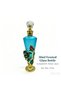 Luxury 30ml Empty Perfume Bottle with Metal Rose and Rhinestone Decoration, Vintage Style Refillable Glass Essential Oil Container, Ideal Gift for Women, Elegant Home Fragrance Vanity Decor. - 3