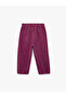Straight Leg Elastic Waist Pants with Pockets - 2