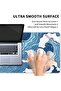 قاعدة ماوس كلاسيكية مقاس XL باللون الاخضر والبرتقالي، سجادة طاولة ممتدة 80 × 30 سم، قاعدة مطاطية غير - 4