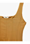 Sleeveless Square Neck Thick Strap Midi Length Flared Dress - 3