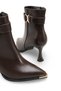 Nashira Vita Women's Pointed Toe Thin Heeled Boots 0012834 Brown Skin - 3