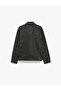 Cotton Pocketed Buttoned Shirt Collar Jean Jacket - 2