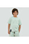 Crew Neck Short Sleeves T-shirt and Shorts Set with Embossed Logo - 2