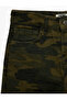 Camouflage Patterned Cotton Gabardine Baggy Trousers with Pockets - 6