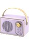 Retro Bluetooth speaker, purple, BT5.0.