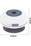 Waterproof Bluetooth shower speaker, suction cup, white. - 2