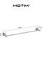 Wall Mounted Towel Rail Towel Bar Holder Single Bathroom Towel Rod Stainless Steel Polished Silver Finish Towel Storage Shelf (60CM) - 6