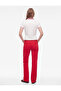 Buttoned Short Sleeve Polo Collar Striped T-Shirt