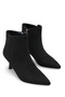 Aurora Vera Women's Pointed Toe Heeled Boots 0012503 Black Suede