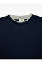 Viscose Blended Crew Neck Long Sleeve Sweatshirt - 3