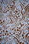 Blue Brown Leopard Pattern Fabric 100X150 cm for Patchwork and Sewing - 6