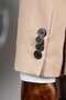 3 button flat vest suit beige - 5