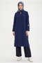 Trendy Gold Button Detailed Hidden Button Viscose Fabric Wear-Remove