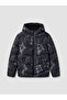 Peak New Season Black Batik Patterned Boys' Puffer Jacket - 2