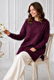 Stoned Mercerized Tunic N3225 Plum - 2