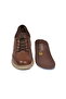 Walnut Genuine Leather Lace-Up Memory Sole Men's Sneaker - 4
